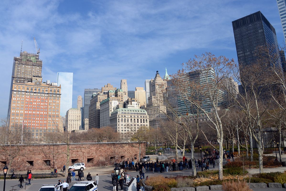 03-2 Whitehall Building, 4 World Trade Centre, International Mercantile Marine Company Building 1 Broadway, 2 Broadway, One Battery Park Plaza From Statue Of Liberty Cruise Ship At Battery Park